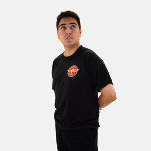 PETERSEN TEE - FLYING "P" IN BLACK T-SHIRT SIZE MEDIUM EXCELLENT CONDITION